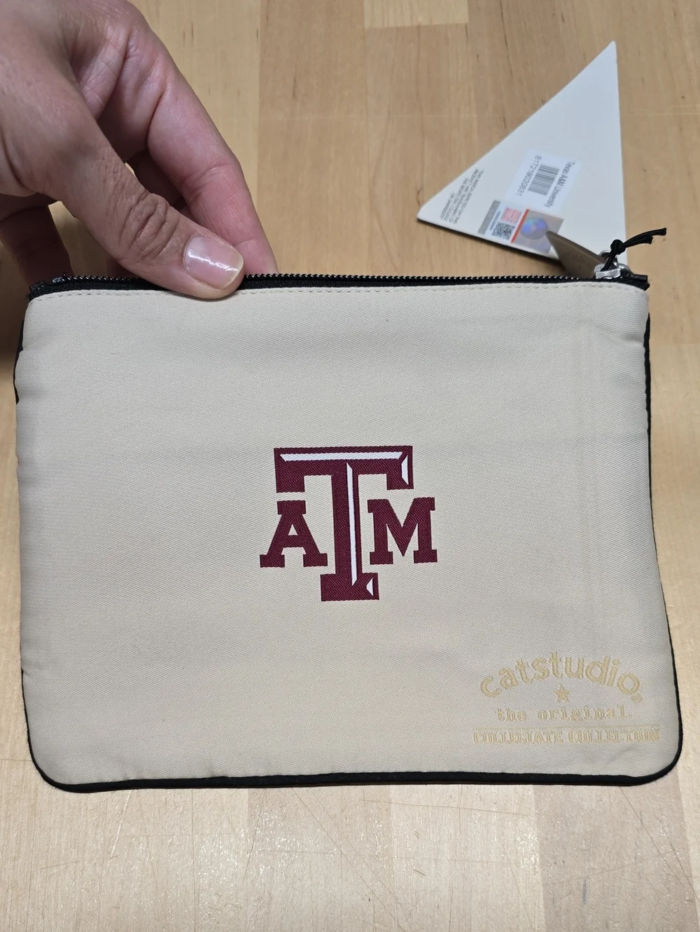 {Catstudio} NWT Texas A&M University Collegiate Zip Pouch
